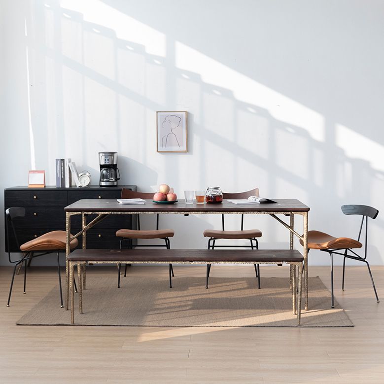 Traditional Luxury Rectangle 4 Legs Dining Site Table Solid Wood Dinette Table Clearhalo ' dining_table' 'Dining Tables & Seating' 'Dining Tables' 'furn' 'furn_dining_table' 'Furniture' 'furniture_dining_table' 'Kitchen & Dining Furniture' 'kitchen&dining_furn' 'kitchen' 'kitchen_dining_table' 1200x1200_a134ef7c-75ba-463a-995f-6b6a84558e08