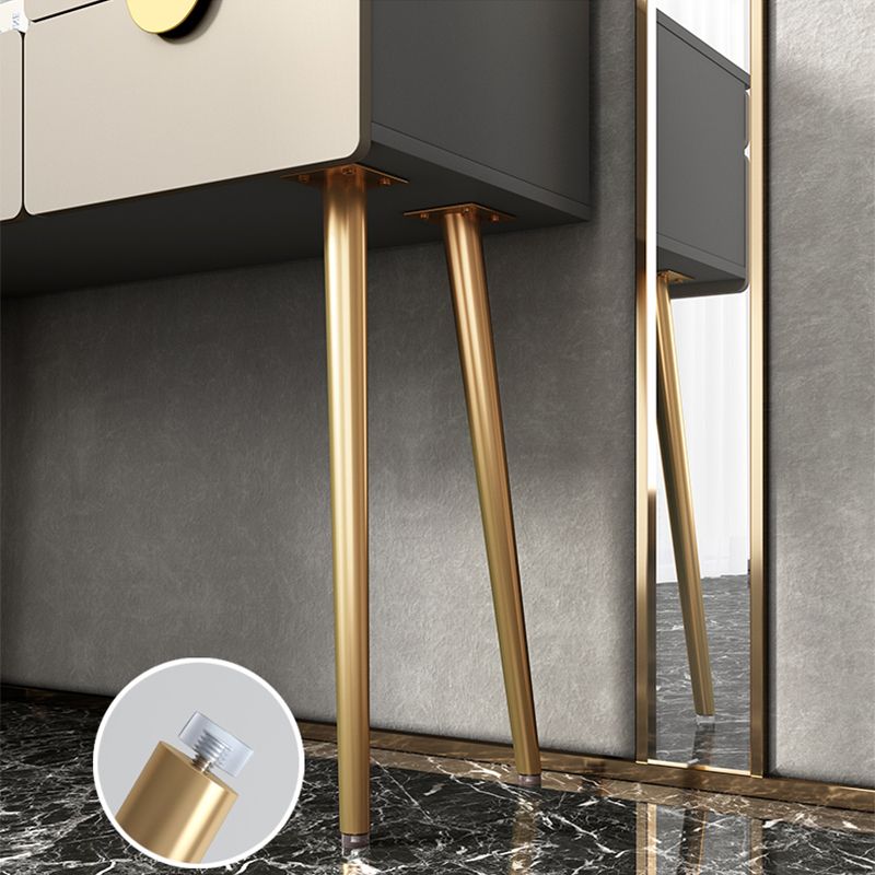 32.2 "Hoogte grijs/ witte flip-top ijdelheid set met lade en spiegel