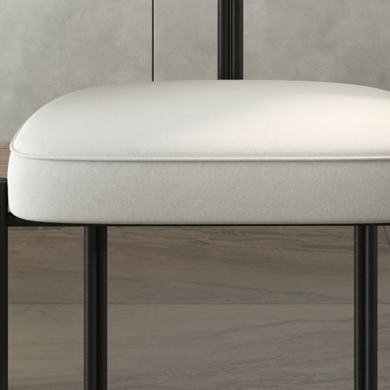 Minimalist Open Back Dining Side Chair Faux Leather Side Chair Clearhalo 'Dining Chairs' 'Dining Tables & Seating' 'dining_chair' 'furn' 'furn_dining_chair' 'Furniture' 'Kitchen & Dining Furniture' 1200x1200_a137bb4b-cee0-4581-a7d6-1a37a15dca9a