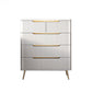 15,6-inch breedte Glam opbergkast steen dressoir met 4/5 laden