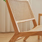 Solid Wood Armless Chair Woven Back Lounge Chair for Living Room Clearhalo 'Accent Chairs' 'accent_chairs' 'Chairs & Seating' 'furn' 'furn_accent_chairs' 'Furniture' 'Living Room Furniture' 1200x1200_a143512d-9c67-4ee2-8918-43bb27758374