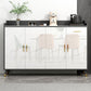 Sideboard di pietra moderna 1 cassetto cassetto cassetto con ripiani regolabili