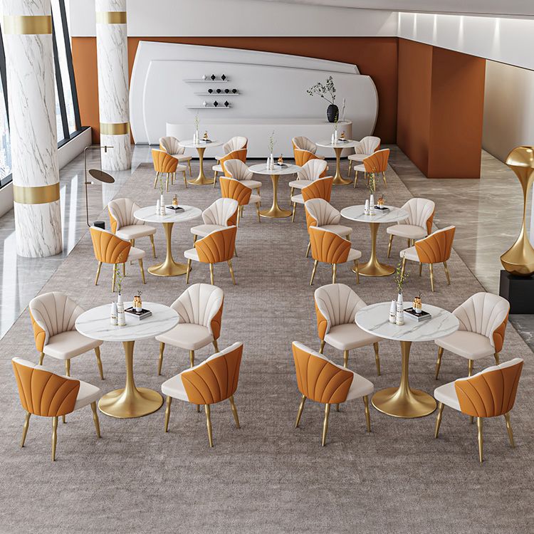Round Tulip Base Home Furniture Traditional Luxury Stone Dining Room Collection Clearhalo ' dining_table' 'Dining Tables & Seating' 'Dining Tables' 'furn' 'furn_dining_table' 'Furniture' 'furniture_dining_table' 'Kitchen & Dining Furniture' 'kitchen&dining_furn' 'kitchen' 'kitchen_dining_table' 1200x1200_a1446be4-0de4-41c6-bfc3-2910ae7b408f