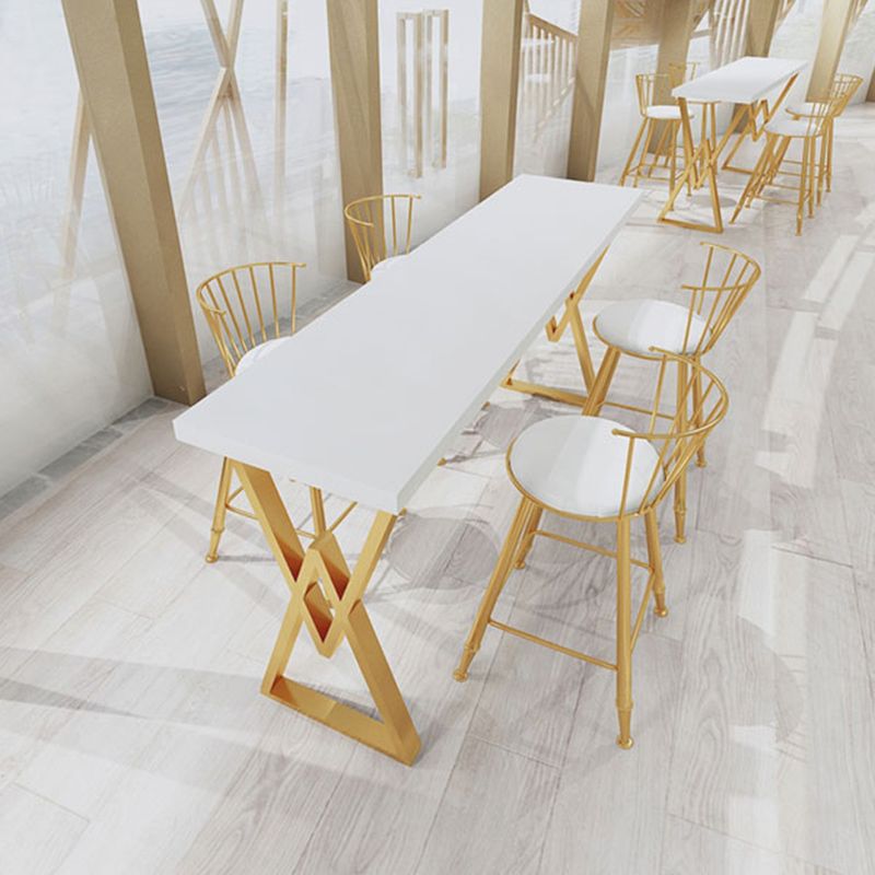 Juego de mesa de Bar rectangular Glam, juego de Pub de madera maciza de 1/3 piezas para comedor