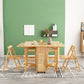 Mid-Century Dining Table Rectangle Solid Wood Drop-Leaf Dining Table for Home Use Clearhalo ' dining_table' 'Dining Tables & Seating' 'Dining Tables' 'furn' 'furn_dining_table' 'Furniture' 'furniture_dining_table' 'Kitchen & Dining Furniture' 'kitchen&dining_furn' 'kitchen' 'kitchen_dining_table' 1200x1200_a1461f13-4974-4d0f-a01b-5fa2c62a35af