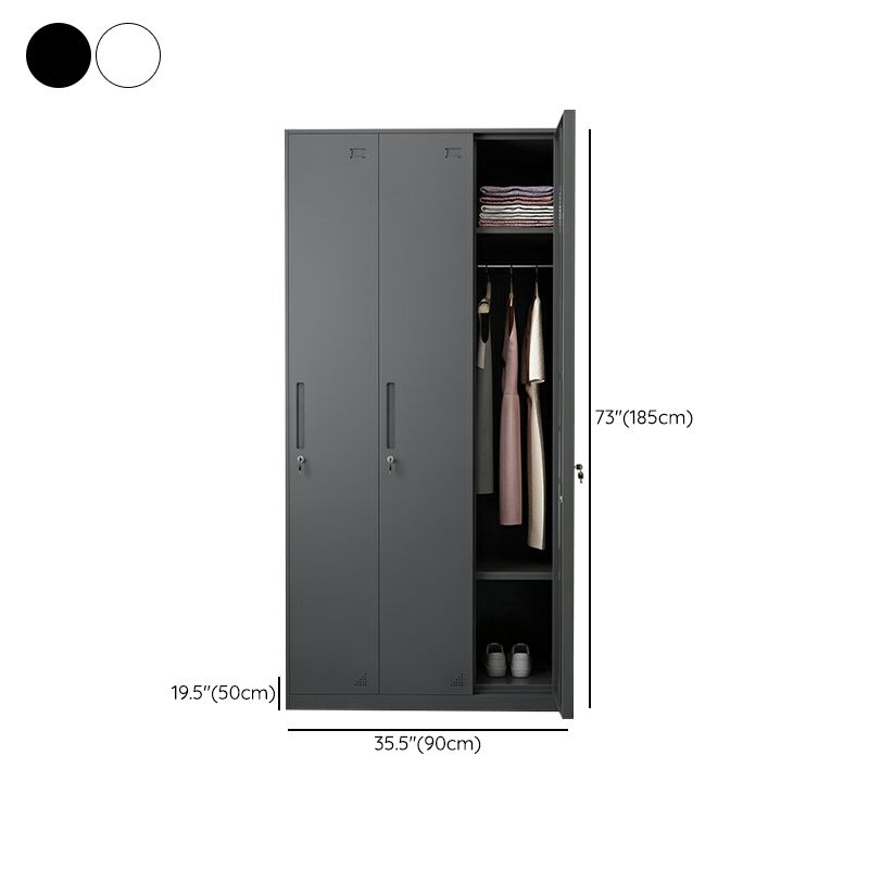 Armadio del guardaroba incernierato con armadio in acciaio industriale di blocco