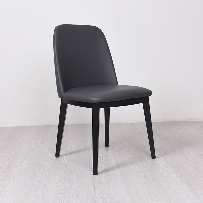 Contemporary Style Dining Side Chair Armless Kitchen Chair with Wooden Legs Clearhalo ' kitchen&dining_furn' 'Dining Chairs' 'Dining Tables & Seating' 'dining_chair' 'furn' 'furn_dining_chair' 'Furniture' 'furniture_dining_chair' 'Kitchen & Dining Furniture' 'kitchen' 1200x1200_a14847de-4e57-4b96-b8cb-8c6ca5edf146