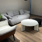 Modern Style Round Solid Wood Table with 3 Legs Base Design Coffee Table