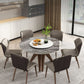 Modern Style Sintered Stone Dining Set Round 1/4/7 Pieces Dining Set for Home Use Clearhalo 'Dining Room Sets' 'Dining Tables & Seating' 'dining_room_set' 'furn' 'furn_dining_room_set' 'Furniture' 'Kitchen & Dining Furniture' 1200x1200_a14b6bc4-132f-4455-ab3a-2aca26ef6e0f