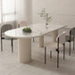 Sintered Stone Top Table White Dining Table for Kitchen Dining Room Clearhalo 'Dining Tables & Seating' 'Dining Tables' 'dining_table' 'furn' 'furn_dining_table' 'Furniture' 'Kitchen & Dining Furniture' 1200x1200_a14ce7b1-1094-49bf-a5f2-916e3272634f