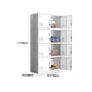 White Metal Wardrobe Armoire Contemporary Hinged Wardrobe Cabinet