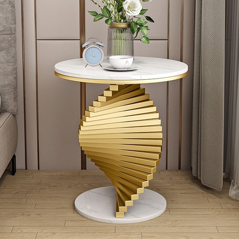 Contemporary Round Metal Coffee Table Modern Cocktail Table for Living Room Clearhalo 'Coffee & Accent Tables' 'Coffee Tables' 'coffee_tables' 'furn' 'furn_coffee_tables' 'Furniture' 'Living Room Furniture' 1200x1200_a14f09e1-3522-406e-bda6-07b798e591b1