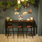 Brown Wood Top Counter Table Metal Black Legs Industrial Bar Table for Restaurant Clearhalo 'Bar Furniture' 'Bar Tables' 'bar_tables' 'furn' 'furn_bar_tables' 'Furniture' 'furniture_bar_tables' 'Kitchen & Dining Furniture' 1200x1200_a14f7813-695b-4679-9f98-88d2219df042