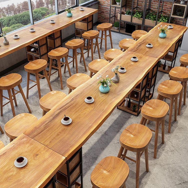 Rectangle Bar Table Contemporary Wood Bar Table with Sled Base Clearhalo 'Bar Furniture' 'Bar Tables' 'bar_tables' 'furn' 'furn_bar_tables' 'Furniture' 'furniture_bar_tables' 'Kitchen & Dining Furniture' 1200x1200_a1507349-6d98-4ef1-b447-c2f8d5d06593