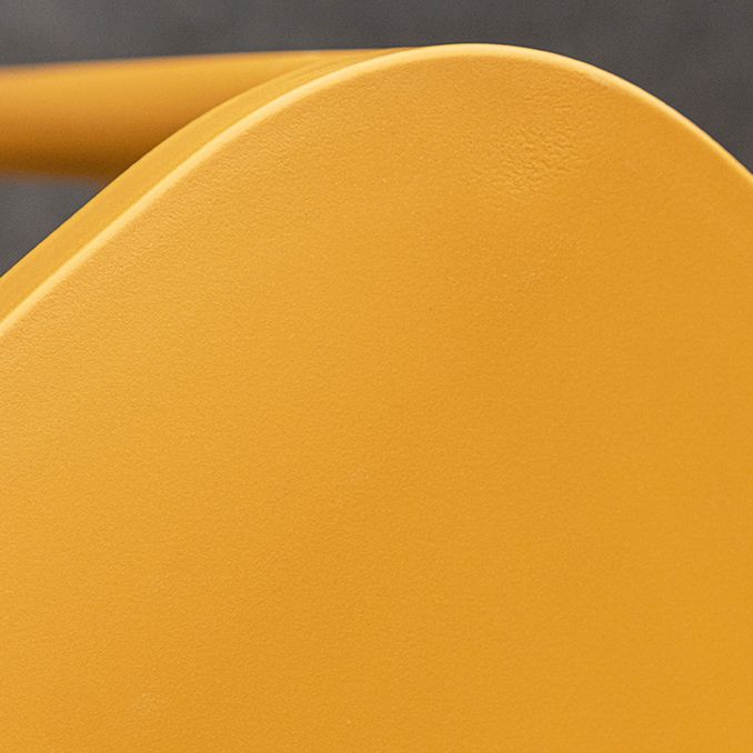 Backrest Armless Counter Stool Industrial Plastic Bar Stool with 4 Legs