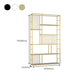 Glam Engineered Wood Bookshelf Open Back Standard Bookcase with Shelves