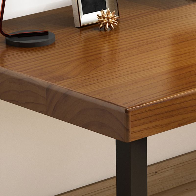 Contemporary Solid Wood Computer Desk Sled Base 29.53" Tall Gaming Desk Clearhalo 'furn' 'furn_office_desk' 'Furniture' 'Office Desks' 'Office Furniture' 'office_desk' 1200x1200_a1590e8e-2352-4bd4-ac0c-001dd8b419ac