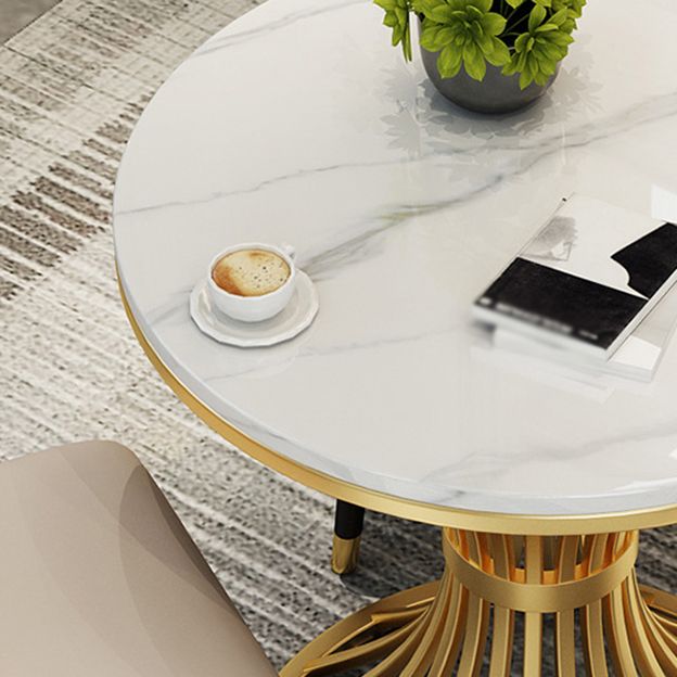 Glam Style 1/2/3/5 Pieces Table Set Gold Base and Stone Top Kitchen Set for Dining Room Clearhalo 'Dining Room Sets' 'Dining Tables & Seating' 'dining_room_set' 'furn' 'furn_dining_room_set' 'Furniture' 'furniture_dining_room_set' 'Kitchen & Dining Furniture' 'kitchen&dining_furn' 'kitchen' 1200x1200_a1592393-a9b7-4fe0-b987-d08edddbba60