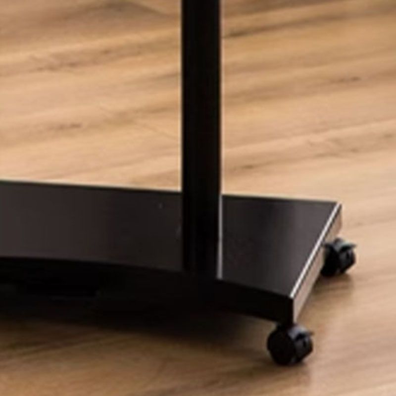 Descripción de la oficina de pie ajustable con forma rectangular con patas de metal