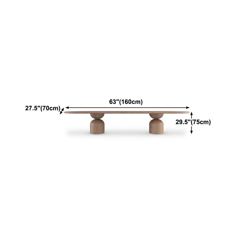 Solid Wood Simplicity Dining Table Round Fixed Table for Dining Room Clearhalo ' dining_table' 'Dining Tables & Seating' 'Dining Tables' 'furn' 'furn_dining_table' 'Furniture' 'furniture_dining_table' 'Kitchen & Dining Furniture' 'kitchen&dining_furn' 'kitchen' 'kitchen_dining_table' 1200x1200_a15ee9f9-8db6-4f4b-b6b3-47f2f8575375