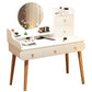 Contemporary White Vanity Dressing Table with Mirror in Solid Wood Clearhalo 'Bedroom Furniture' 'furn' 'furn_makeup_vanities' 'Furniture' 'Makeup Vanities' 'makeup_vanities' 1200x1200_a164f8fd-8aac-4a59-b715-76869585bb36