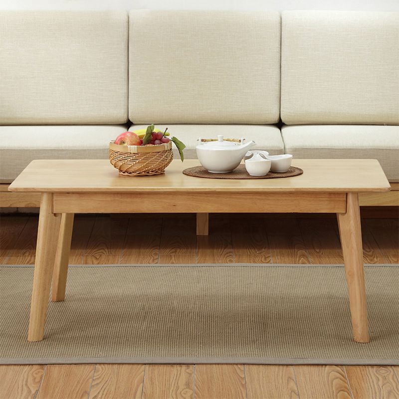 Tavolino singolo di gomma con top rettangolare e tavolo da cocktail a 4 gambe