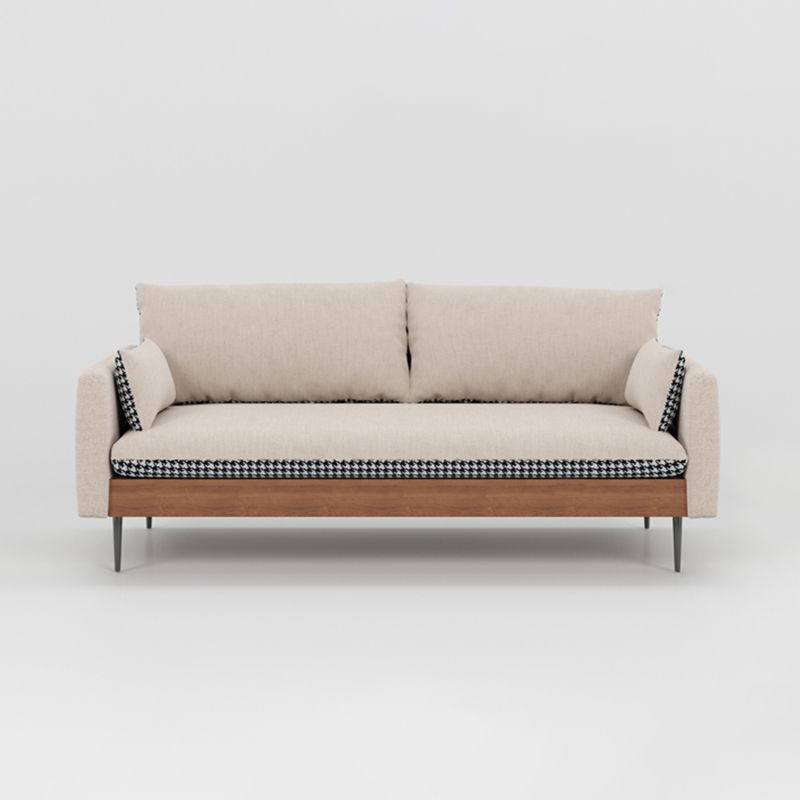 29.53" Scandinavian Linen Square Arm Loose Back Sofa for Apartment Clearhalo 'furn' 'furn_sofas' 'Furniture' 'furniture_sofas' 'kitchen' 'kitchen_sofas' 'Living Room Furniture' 'Sofa' 'sofas' 1200x1200_a165a6bd-f6e7-4488-a942-9788269ea453