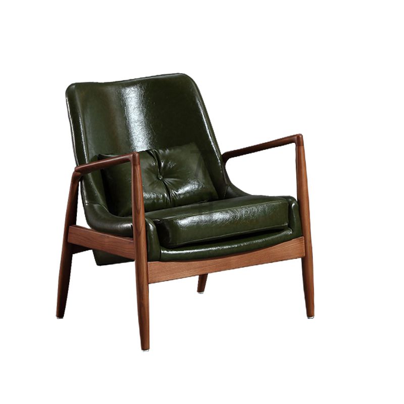 STYLE nordique 28,74 "largeur d'oreiller de large Sponge Wood Frame Arm Chaise