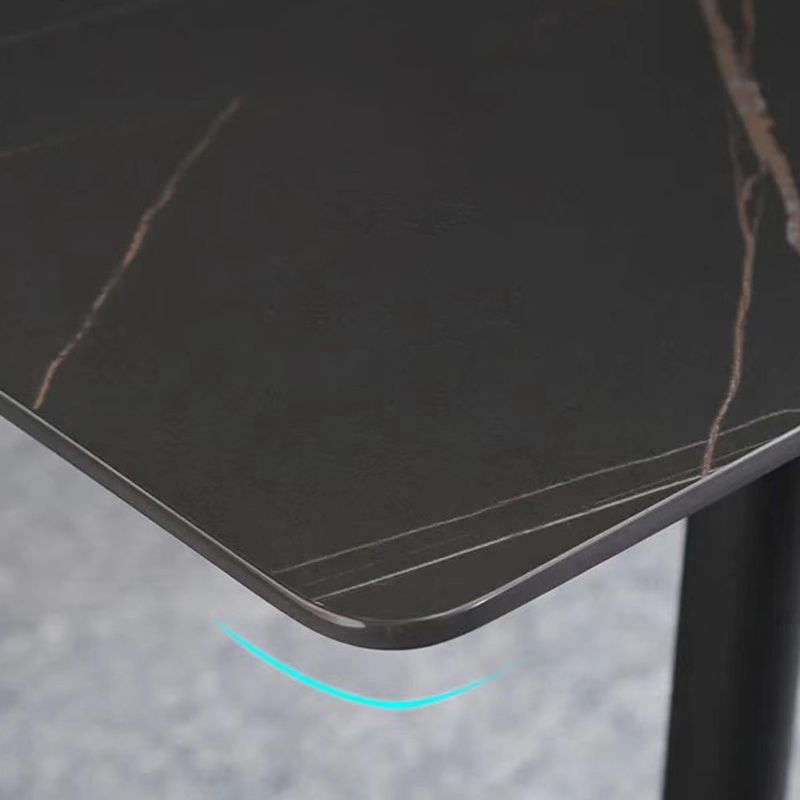 Modern Style Sintered Stone Dining Table with Standard Height Table and 4 Legs Base for Home Use Clearhalo 'Dining Room Sets' 'Dining Tables & Seating' 'dining_room_set' 'Furniture' 'furniture_dining_room_set' 'Kitchen & Dining Furniture' 'kitchen&dining_furn' 'kitchen' 1200x1200_a1662b69-5497-4eff-bf0a-f1277616b759