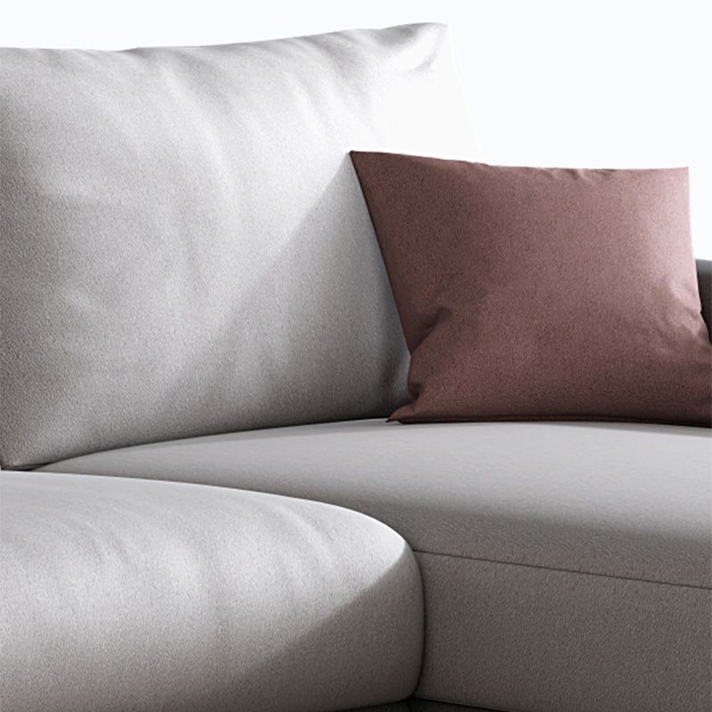 Sezionali posteriori del cuscino in pelle finto/divano con braccio quadrato per soggiorno