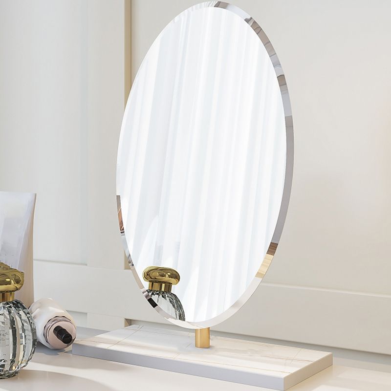 2 Drawers Clear Acrylic Makeup Table Contemporary 17.72" D Vanity Set with Stool & Mirror Clearhalo 'Bedroom Furniture' 'furn' 'furn_makeup_vanities' 'Furniture' 'Makeup Vanities' 'makeup_vanities' 1200x1200_a1689355-662e-4915-9c6d-1837061c4958