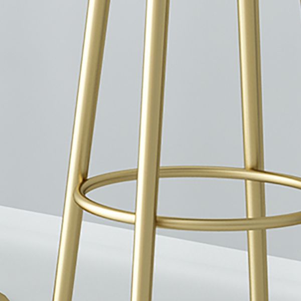 Glam Style Armless Counter Stool Faux Leather Round Bar Stool Clearhalo 'Bar Furniture' 'Bar Stools' 'bar_stools' 'furn' 'furn_bar_stools' 'Furniture' 'Kitchen & Dining Furniture' 1200x1200_a16a3fda-bbc1-4c64-8fe4-08f79fa80fba