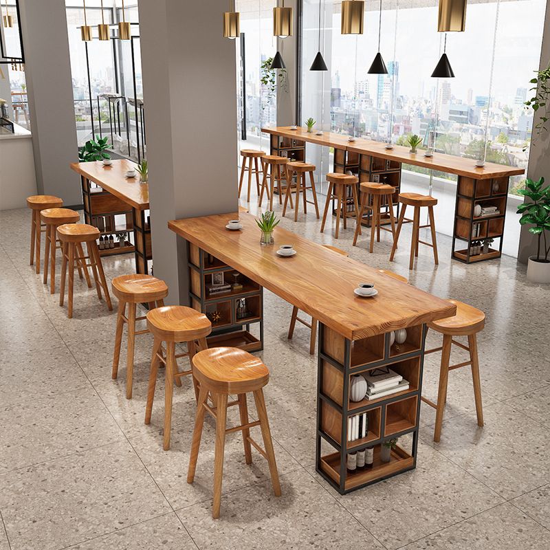 Nordic Style Wooden Table Dining Bar Counter Table for Kitchen Clearhalo 'Bar Furniture' 'Bar Tables' 'bar_tables' 'furn' 'furn_bar_tables' 'Furniture' 'furniture_bar_tables' 'Kitchen & Dining Furniture' 1200x1200_a16c2452-e285-4765-917c-2b2bcbbd7264