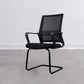 コンテンポラリーファブリックスイベルチェアハイバックアームオフィスチェアブラック