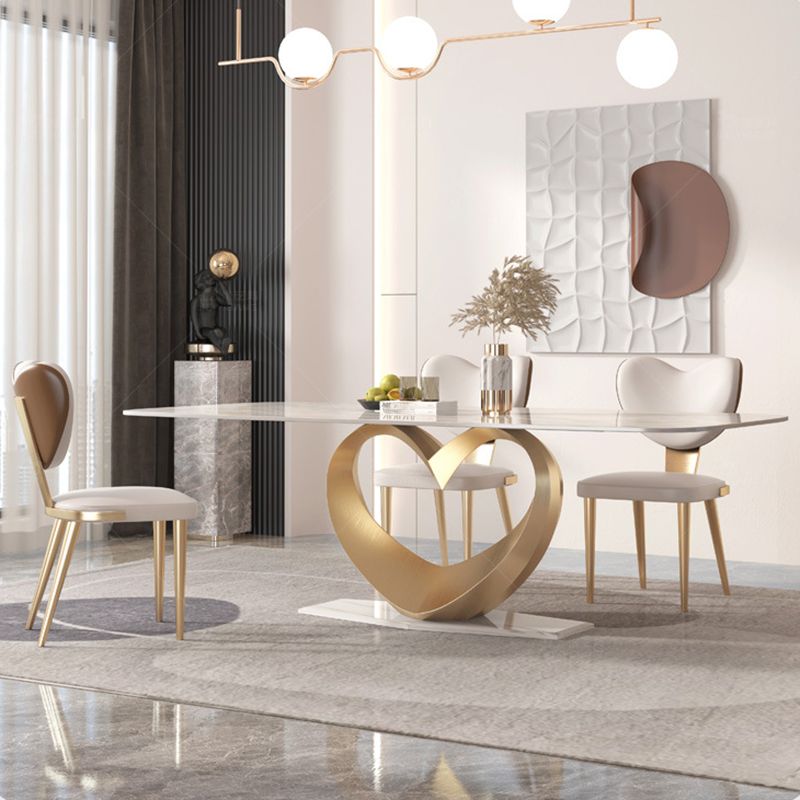 Set da tavolo in pietra sinterizzato glam nordico set da pranzo set da pranzo 1/4/5/7/9