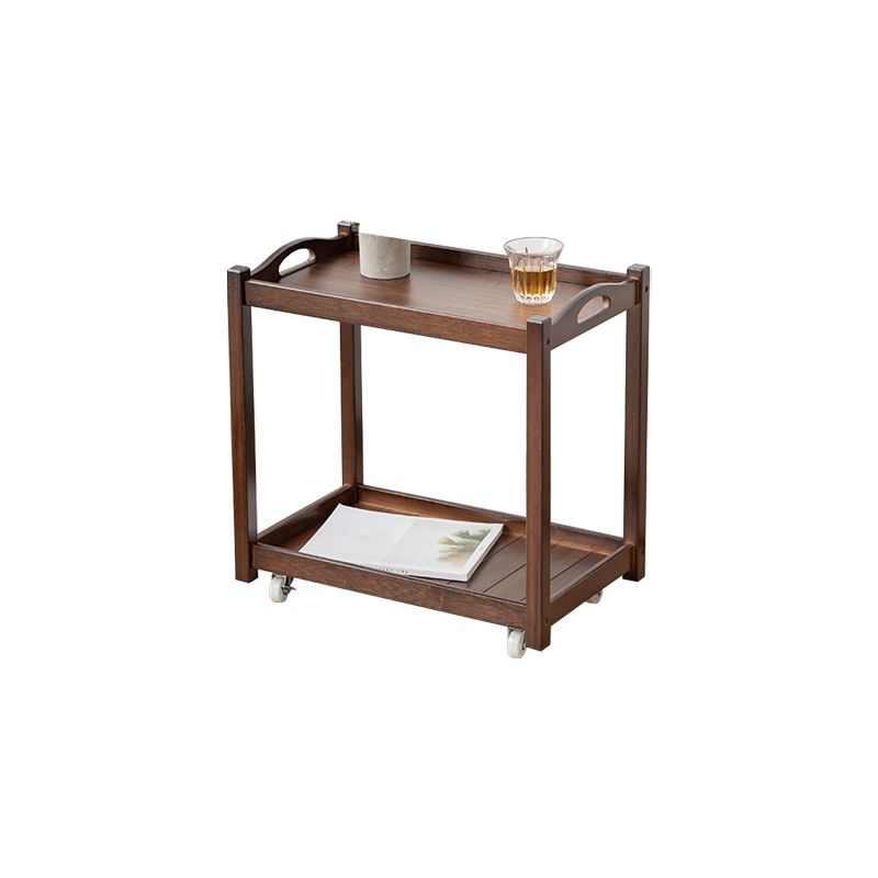 Contemporary Solid Wood with Shelf Rectangular Double Tier Side Table Clearhalo 'Coffee & Accent Tables' 'End & Side Tables' 'end_side_tables' 'furn' 'furn_end_side_tables' 'Furniture' 'Living Room Furniture' 1200x1200_a16e0d56-5089-40b6-954e-4b7919743d54