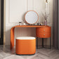 Glam Style 28.7" Height Vanity Set with Stool and Mirror Vanity