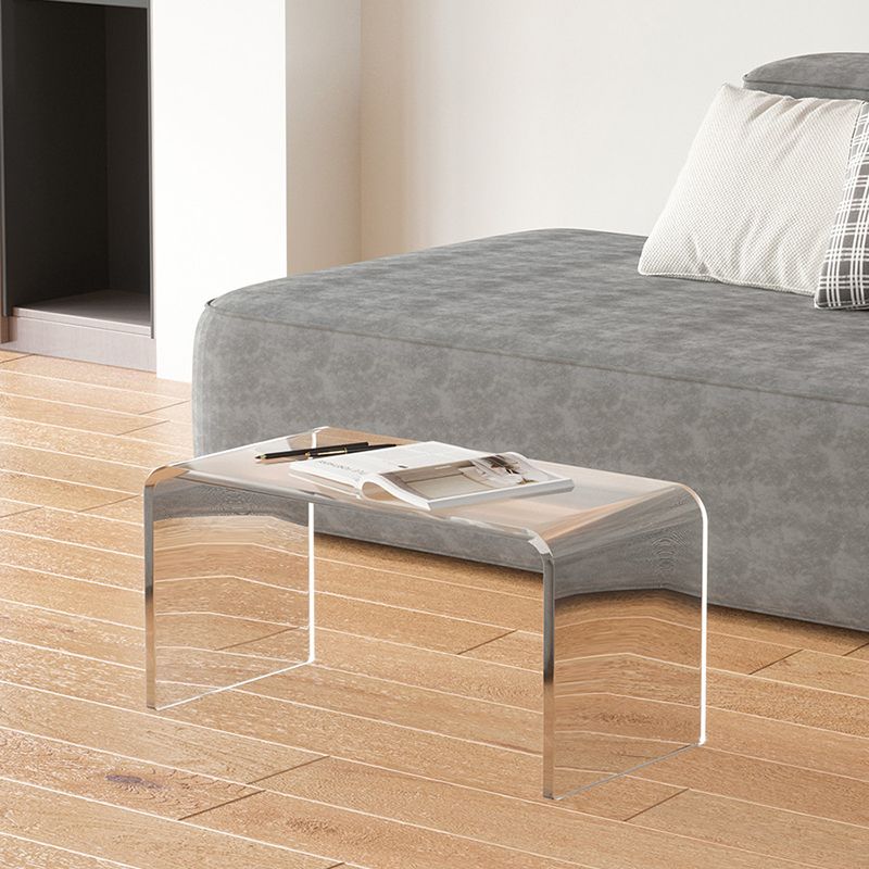 Tavolo da goccia laterale quadrata di plastica modernistica moderna tavola accento laterale di divano in slitta