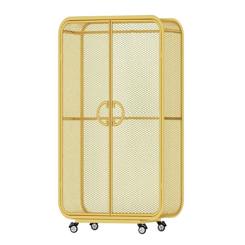 Contemporary Wardrobe Cabinet Metal Wardrobe Closet for Bedroom Clearhalo 'Armoires & Wardrobes' 'armoires_wardrobes' 'Bedroom Furniture' 'furn' 'furn_armoires_wardrobes' 'Furniture' 1200x1200_a1706725-748b-4be8-9179-457243dba66d