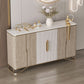 Tavolo da tavolo da tavolo a buffet glam tavolo da sideboard con porte per soggiorno
