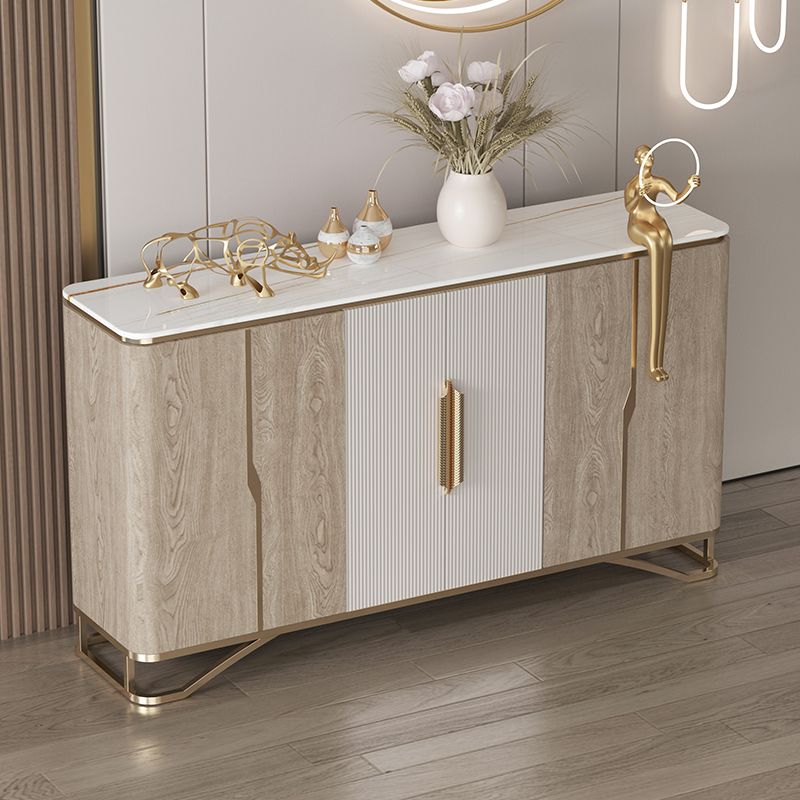 Tavolo da tavolo da tavolo a buffet glam tavolo da sideboard con porte per soggiorno