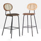 Contemporary Low Back Dining Stool Armless Bar Stools with Cushion