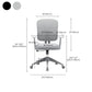 Fixed Arms Office Chair No Distressing Ergonomic Tilt Mechanism Desk Chair with Wheels