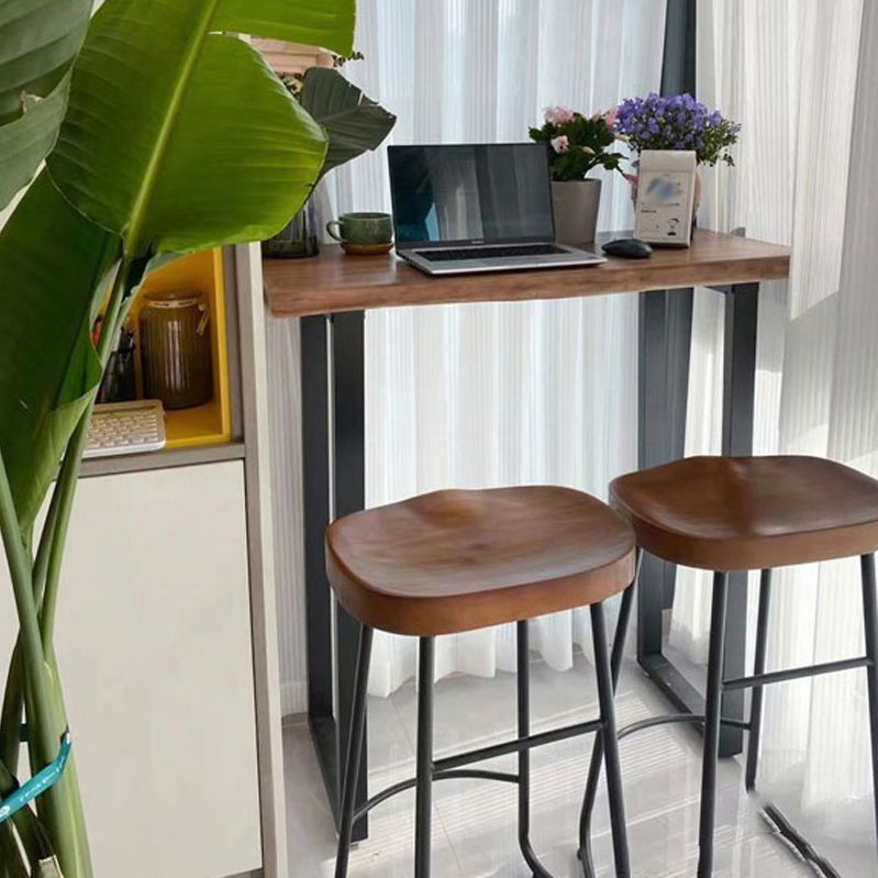 Mesa de pub de barra moderna de interior Juego de mesa 1/2/3/4/6 Piezas Mesa de pubs de madera maciza en natural