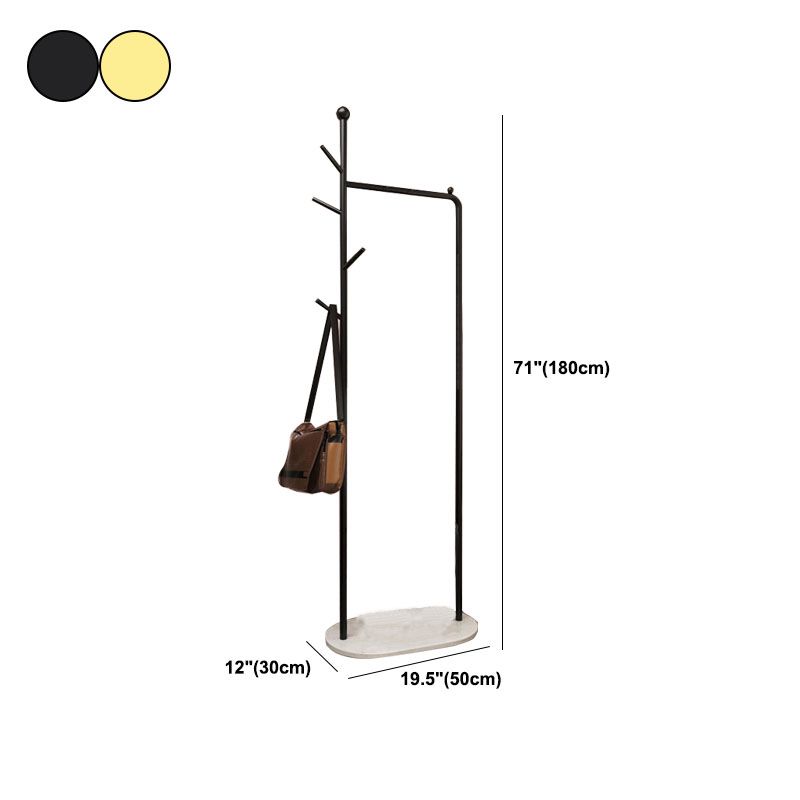 Wunderschöner Metallbeschattierungs -Rackkorb Vorratskleider Rack mit Kleiderhaken