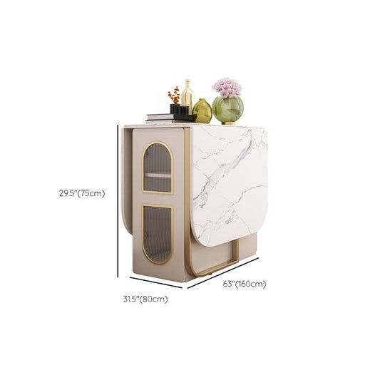 モダンなダイニングセット1/3/5 PCS布張りの椅子と折りたたみテーブル