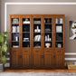 78.74"H Bookcase Contemporary Style Bookshelf with Doors for Home Office Clearhalo 'Bookcases' 'furn' 'furn_bookcases' 'Furniture' 'furniture_bookcases' 'Office Furniture' 1200x1200_a179203a-0464-4c8e-b3a6-d844cc0a41ee