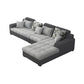 Slipcovered Square Arm Sectional Modern Fabric 4-seater Sectional Clearhalo 'furn' 'furn_sectionals' 'Furniture' 'Living Room Furniture' 'Sectionals' 1200x1200_a1799cb4-6b73-430f-8501-b0be08528481