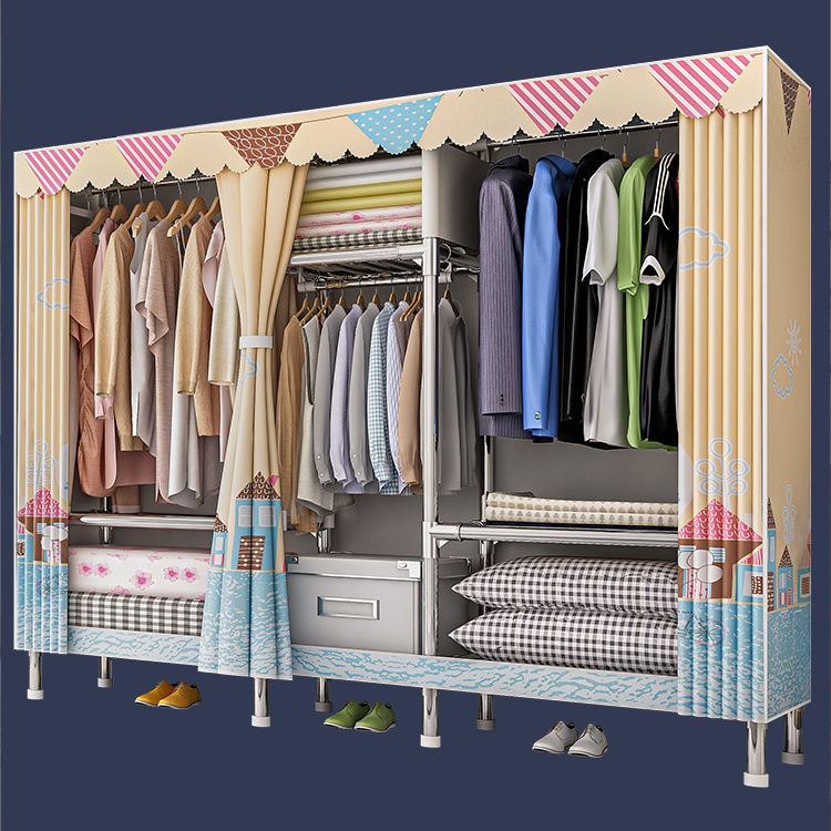 Armadio del guardaroba contemporaneo con armadio in acciaio gambe