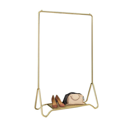 Modern Metal Hall Tree Hanging Rail y Kit de entrada de estante inferior